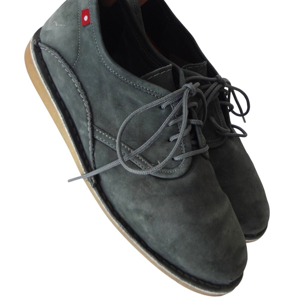 Oliberte Blue Suede Leather Oxford Ethiopia Africa Men 12 Brogue Business Casual